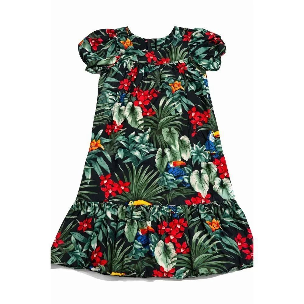 Royal Creations Hawaii RJC Floral Vintage Maxi Dress Size Medium
